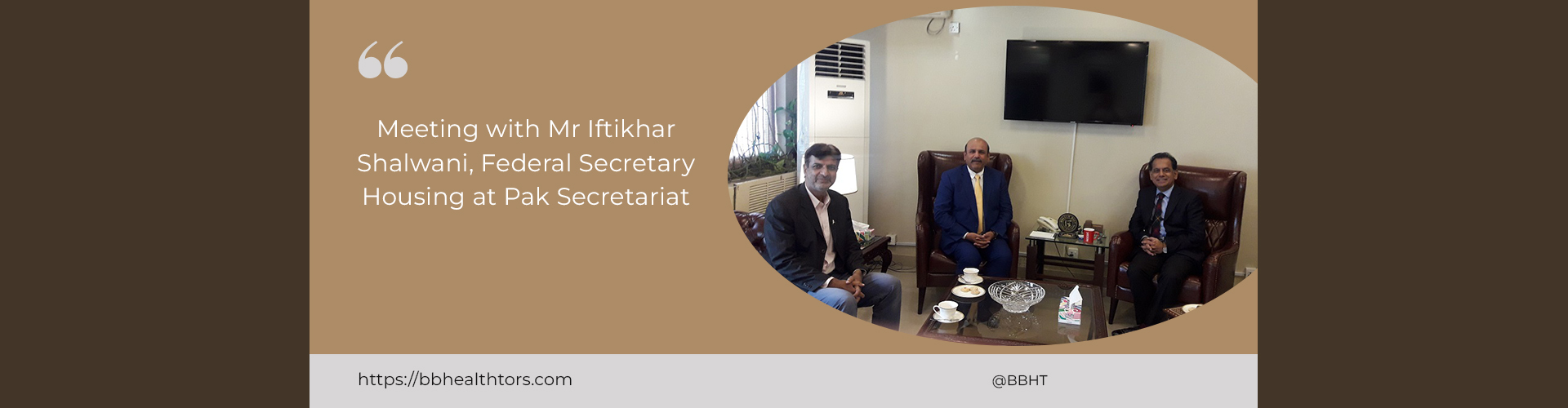 Meeting Mr Iftikhar Shalwani